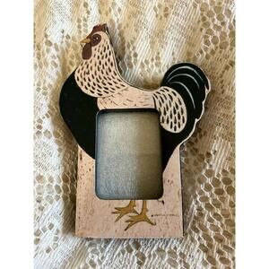 Warren Kimble Whiteback Rooster Wooden Picture Frame